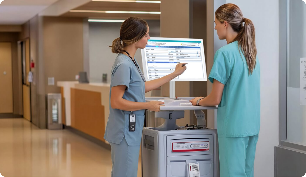 PPC-215 Medical Integrated into Medical Carts