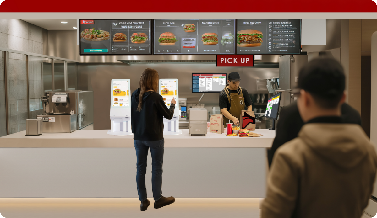 PPC-215 in Quick Service Restaurant Counter Applications