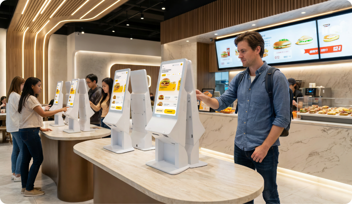 VariKIOSK S156 for Self-Service Ordering in Quick Service Restaurants(QSR)