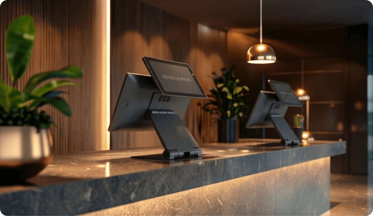 Modern Hotel Reception with VariPOS 256A